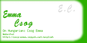 emma csog business card